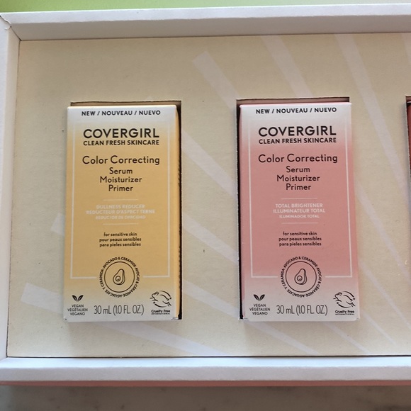 Beautiful package line of Covergirl Color Correcting Serum Moisturizer Primer - Picture 2 of 4